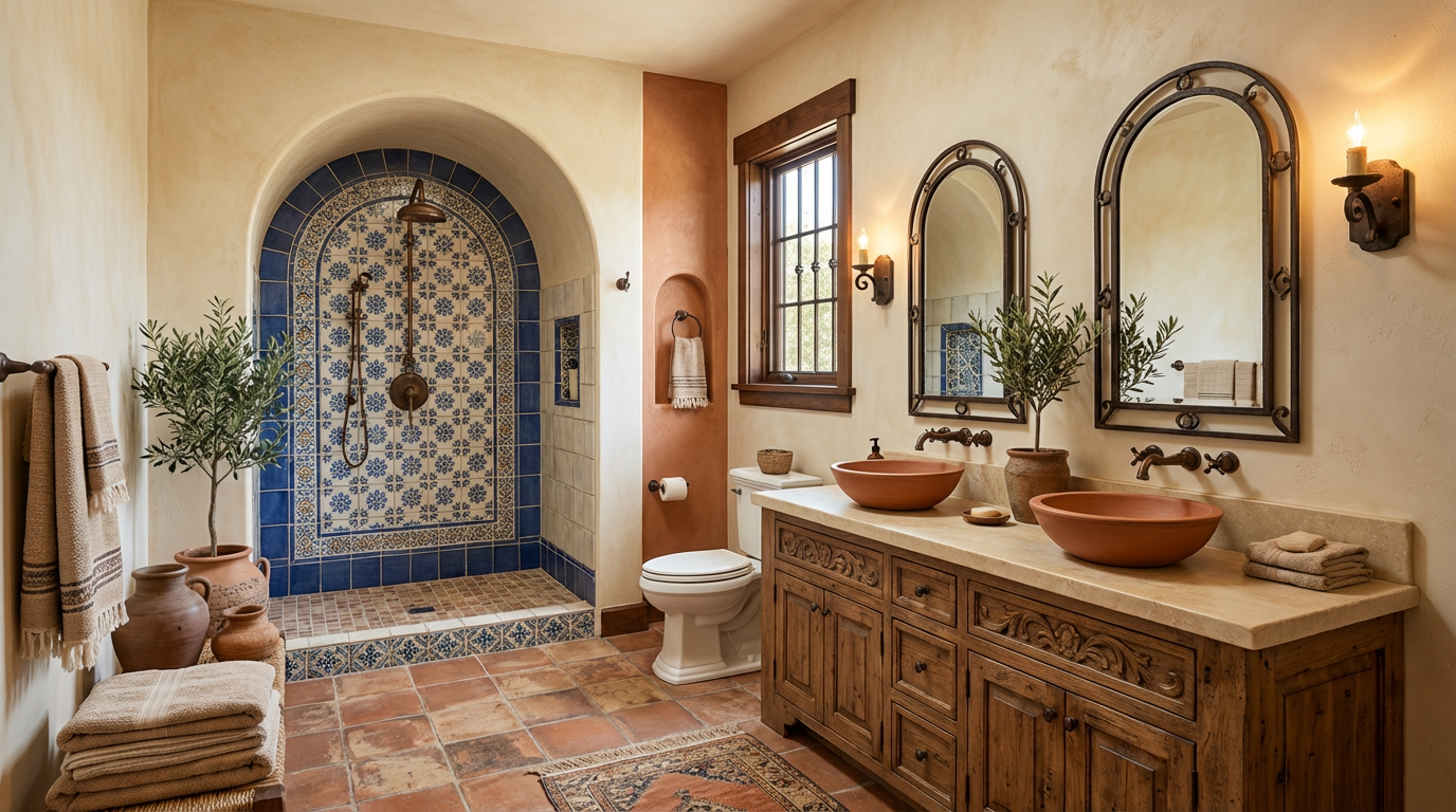 Mediterranean bathroom
